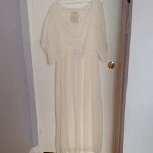 Chic Cream Maxi Dress for Women